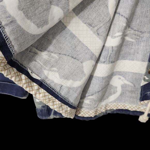 VTG MICHIGAN RAG Co SEAGULL PRINT CANVAS PARKA JACKET MARUSHKA 80s 90s LG XL - Picture 6 of 11